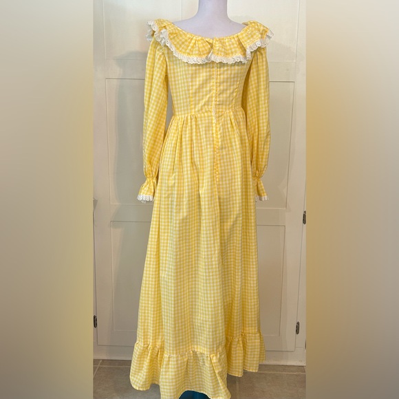 Handmade Prairie cottage-core Gingham Dress - Picture 6 of 16